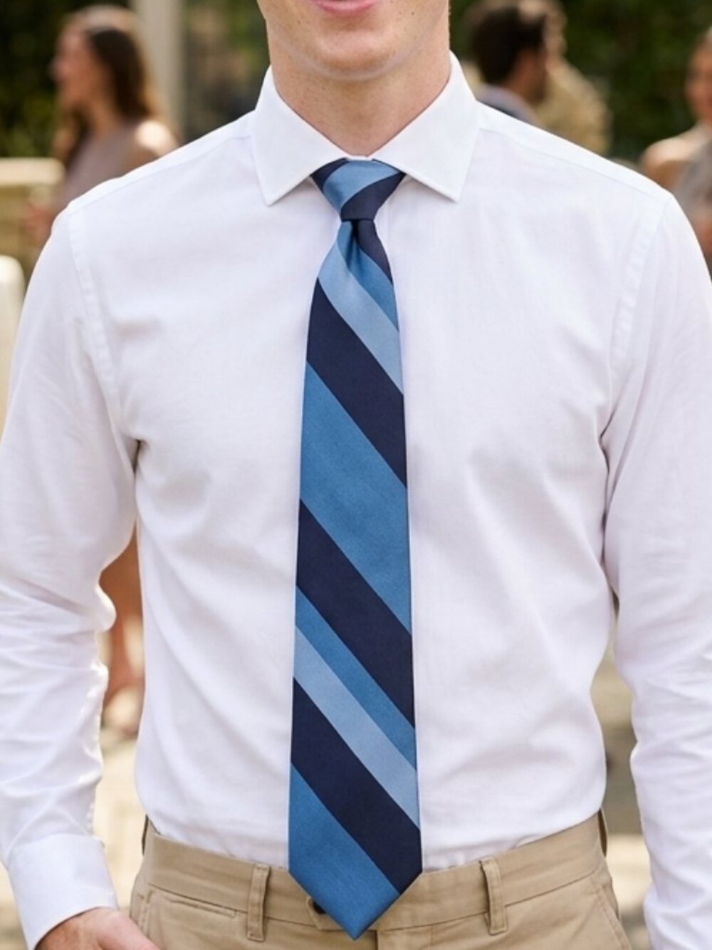 Tommy Hilfiger Men's Striped Silk Tie